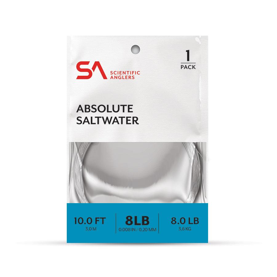 Scientific Anglers Absolute Saltwater Leader 10' 1 Pack in Clear